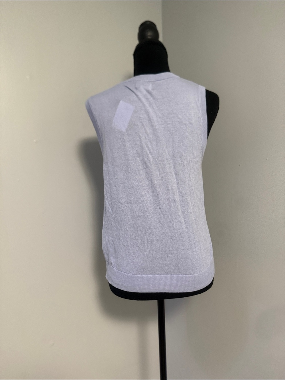 J. Crew Light Lavender Button-Front V-Neck Tank - Picture 4 of 4